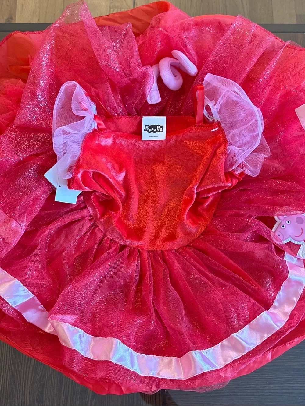 ~*~Peppa Pig Costume Dress Only Childs Size 2T